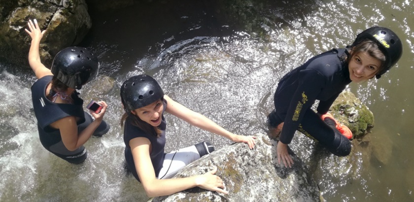 white rzav canyoning hiking